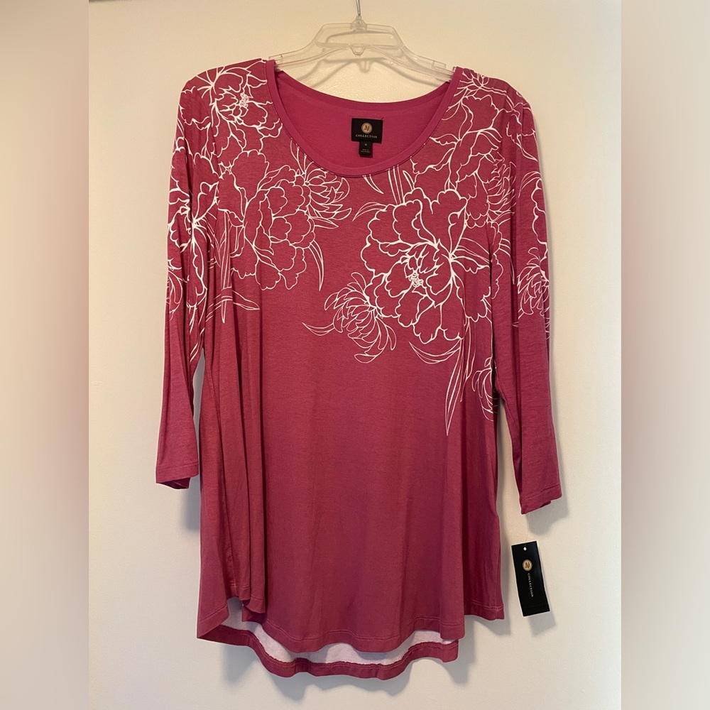 Casual jersey tunic by JM Collection NWT size M